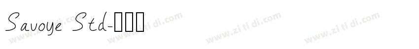 Savoye Std字体转换